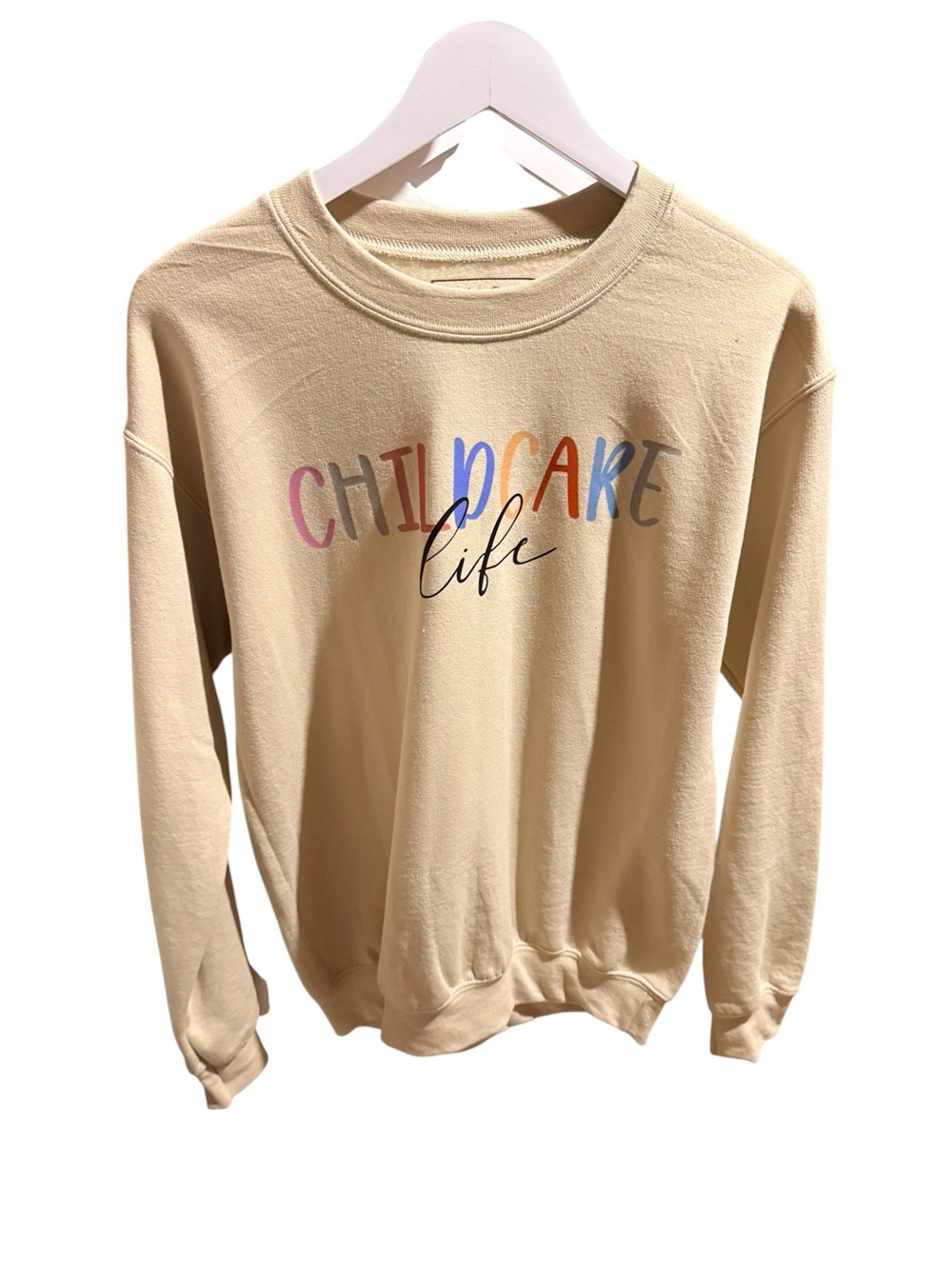 Childcare Life Crewneck Unisex Size Medium